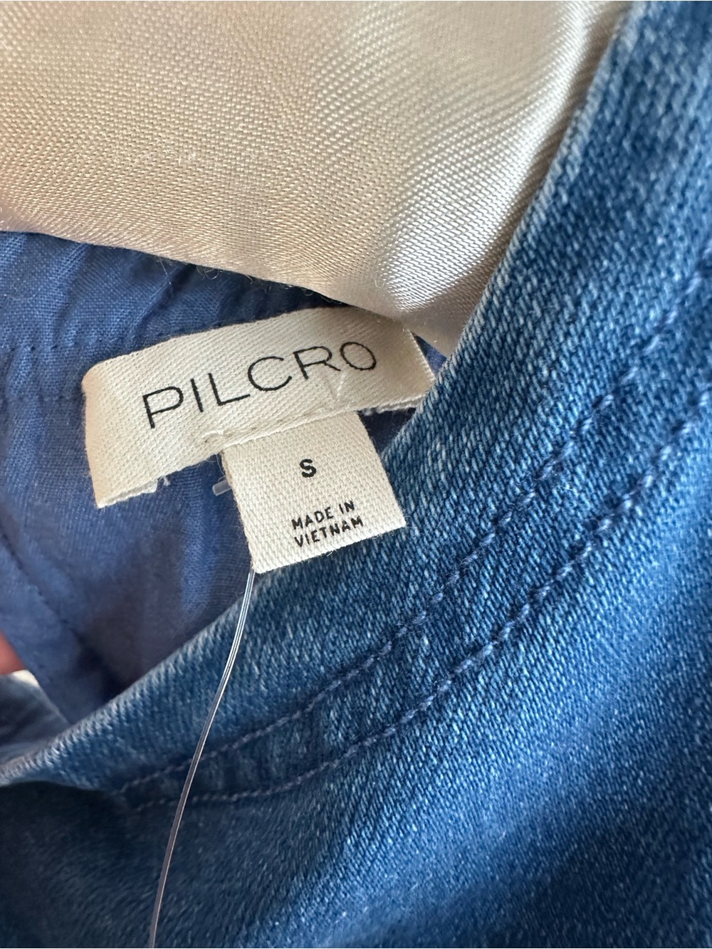 NWT Pilcro Blue Sleeveless Denim Peplum Top - Picture 5 of 8